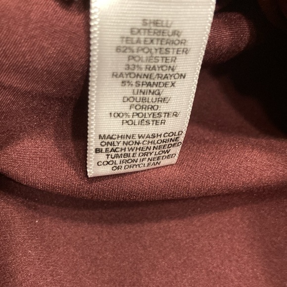 LOFT A-Line Maroon Red Casual Career Skirt - Picture 8 of 8